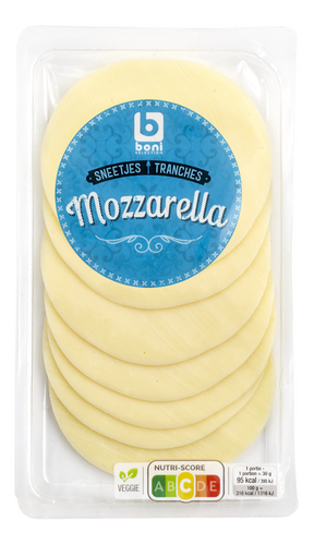 BONI mozzarella sneetjes 150g