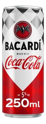 COCA-COLA Bacardí & Cola 5% blik 25cl