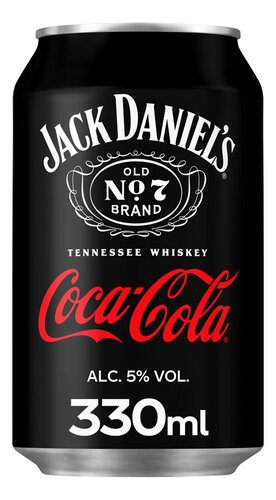 COCA-COLA Jack Daniels 5% blik 33cl