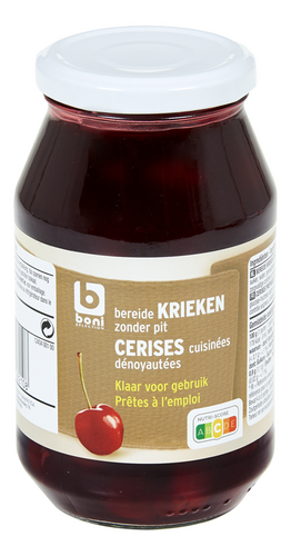 BONI bereide krieken ontpit bokaal 570g