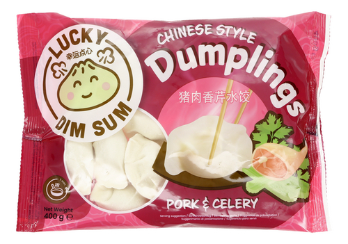 LUCKY DIM SUM dumplings vark.seld 400g