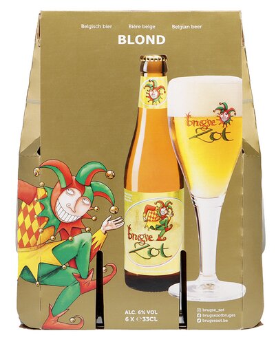 BRUGSE ZOT Bier blond 6% 6x33cl