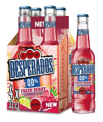 DESPERADOS Fresh Berry 0,0% 4x33cl