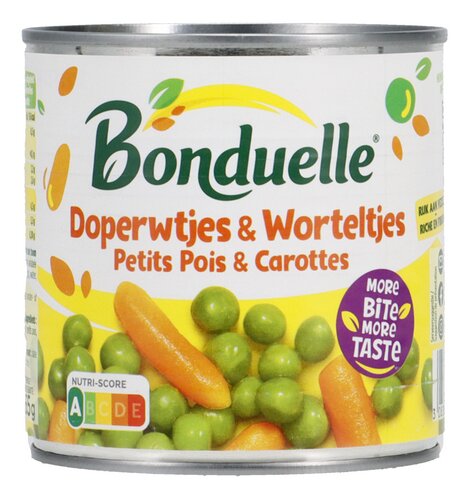 BONDUELLE erwtjes & worteltjes blik 305g