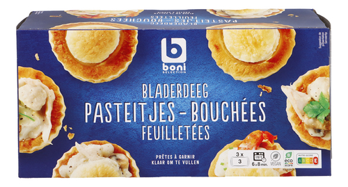 BONI bladerdeeg pasteitjes 6st 150g