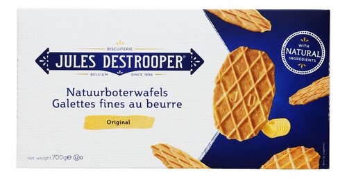 JULES DESTROOPER natuurboterwafels 700g