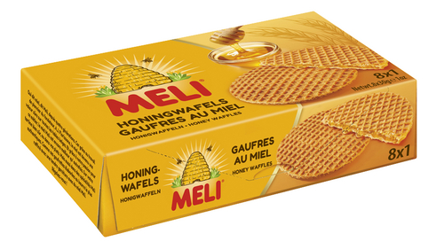 MELI honingwafels gevuld 8x30g