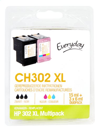Toegeven Zonnebrand Onbekwaamheid EVERYDAY HP 302 XL multipack 11,5ml | Colruyt - Collect&Go