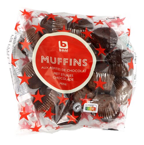 BONI Muffins chocolade 15x15g