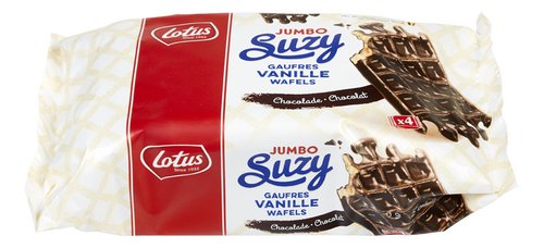 Lotus Suzy Jumbo Gaufres Chocolat Vanille 4 Pieces 300g Colruyt
