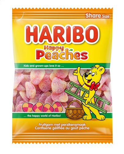 HARIBO snoep geel-roze perziken 500g