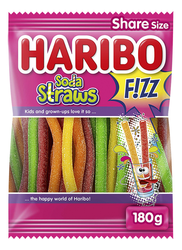 HARIBO soda straws fizz 180g