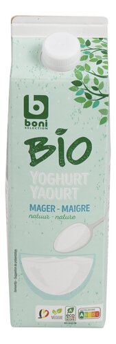 BONI BIO yoghurt mager natuur 1L