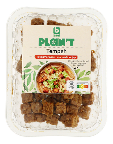 BONI PLAN'T Tempehblokjes ketjap 180g