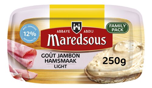 MAREDSOUS smeerkaas light ham 250g
