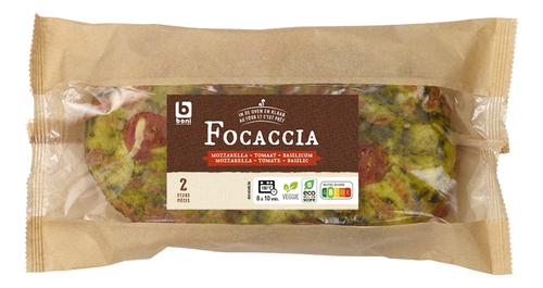 BONI Focaccia tomaat basilicum 2x165g