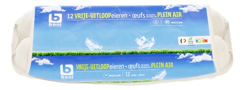BONI Eieren vrij uitloopM 12st