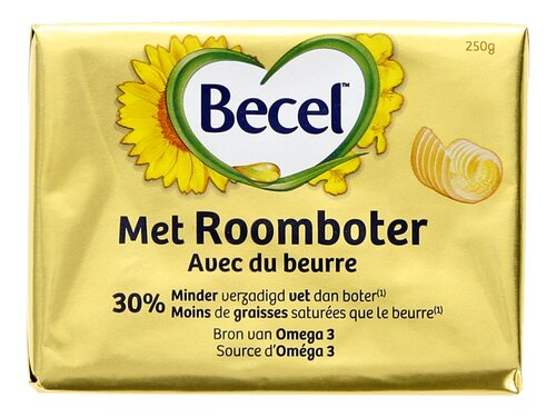 BECEL bakken en braden roomboter 250g