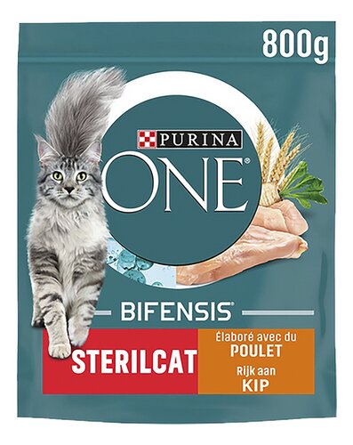 PURINA ONE Sterilcat kat met kip 800g