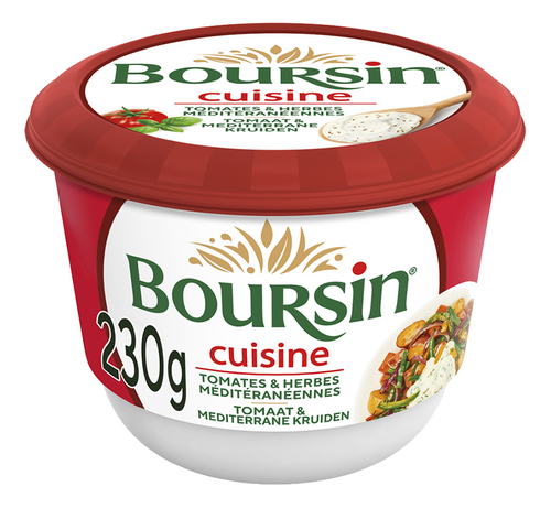 BOURSIN CUISINE tomaat&med.kruiden 230g
