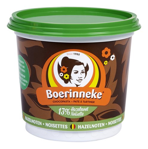 BOERINNEKE chocopasta hazelnoot 400g