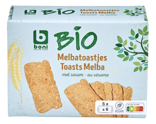 BONI BIO toast melba sesam 5x6st