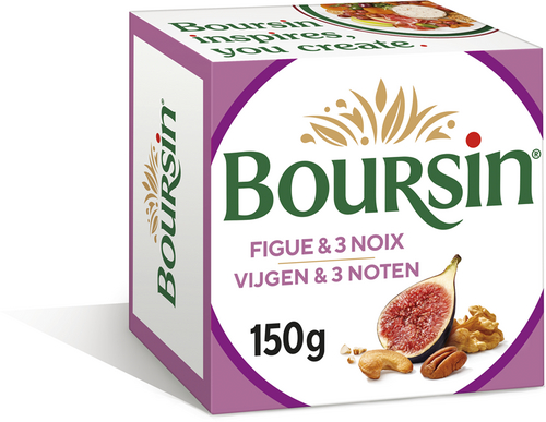 BOURSIN verse kr.kaas vijgen&noten 150g