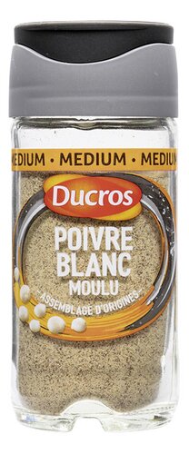 DUCROS kruiden witte peper gemalen 36g