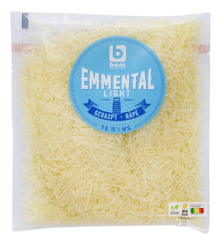 BONI Emmental light geraspt 250g