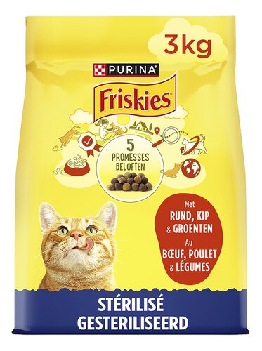 FRISKIES kattenvoer kip & groenten 3kg