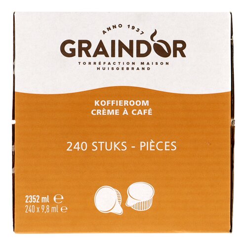 GRAINDOR koffieroom cups 240x9,8ml