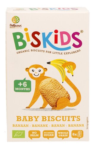 Biscuits pour bébé avec pomme +6 mois sans sucre bio - Biskids -B-Local
