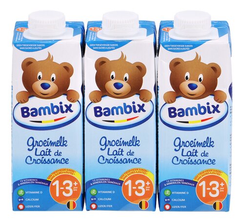 BAMBIX groeimelk 1-3 jaar 3x250ml