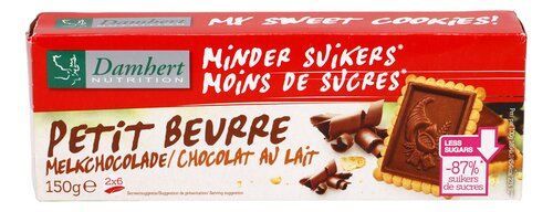 DAMHERT Petit Beurre Melkchoc. MS 150g