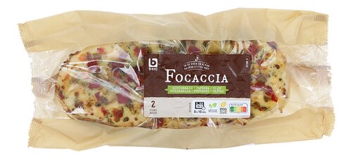 BONI focaccia paprika/olijf 2x165g