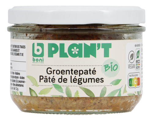 BONI PLAN'T Groentepate Bio 170g
