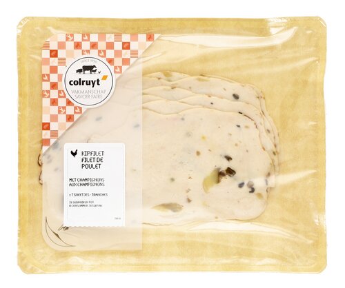COLRUYT Kipfilet met Champignons 130g