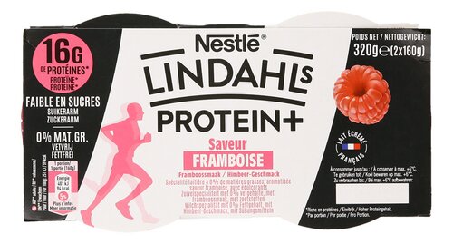 LINDAHLS kvarg framboos 2x160g