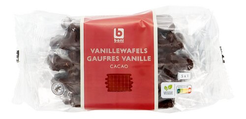 BONI vanille choco wafel 450g