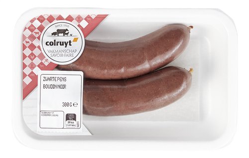 COLRUYT zwarte pens 2x150g