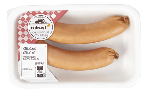 COLRUYT cervelas 2x150g