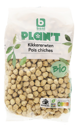 BONI PLAN'T kikkererwten Bio 500g