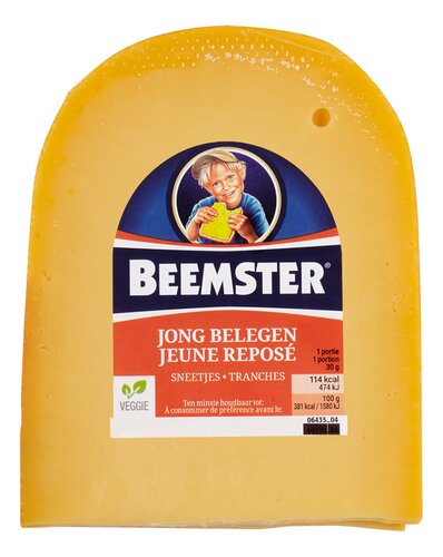 BEEMSTER jong belegen sneetjes 400g