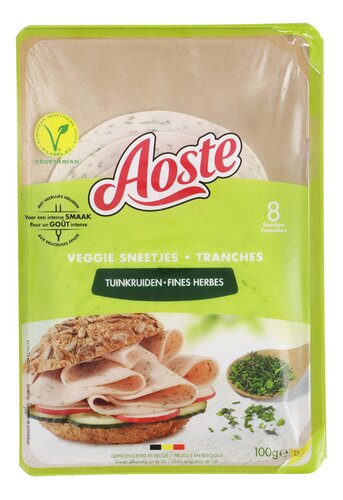 AOSTE Veggie Sneetjes Tuinkruiden 100g