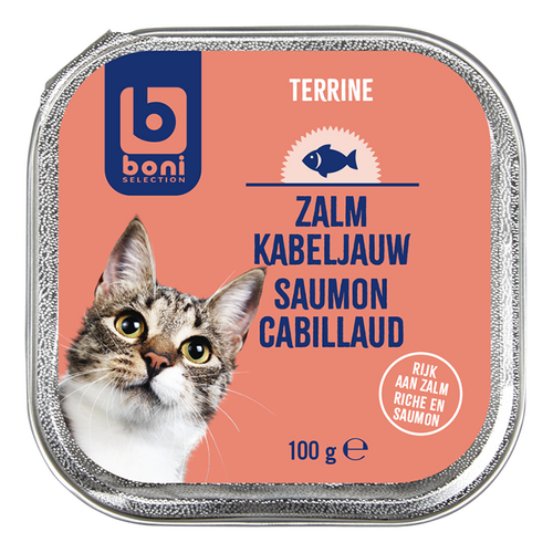BONI kat terrine zalm-kabeljauw 100g