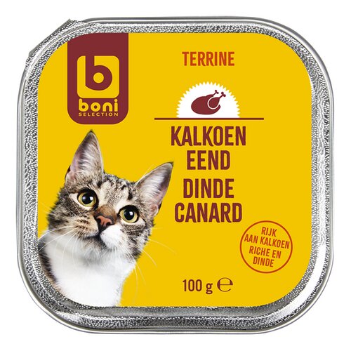 BONI kat terrine kalkoen-eend 100g