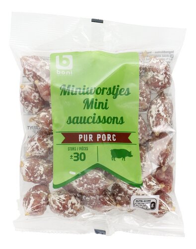 BONI miniworstjes ±30st 180g