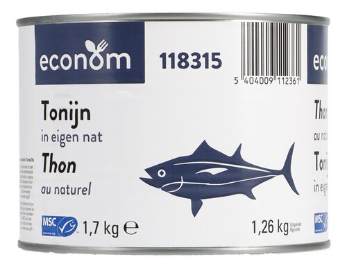 Econom Tonijn 1,26kg Conservenblik