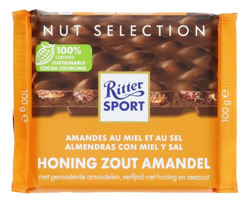 RITTER SPORT Amandel Honing Zout 100g
