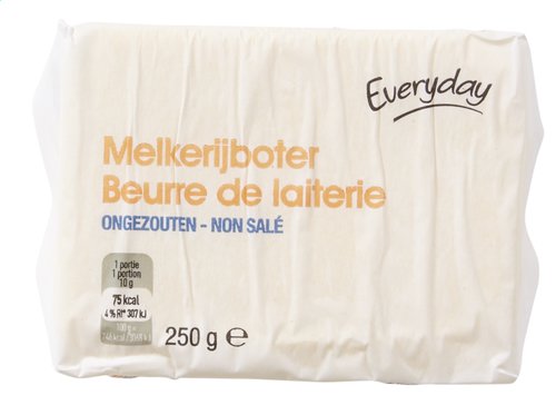 EVERYDAY melkerijboter ongezouten 250g